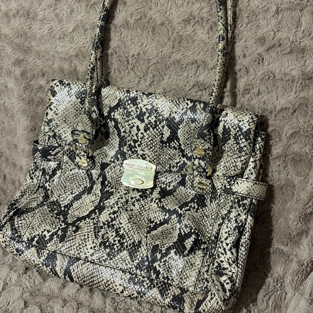 Marc Fisher Snake Print Handbag